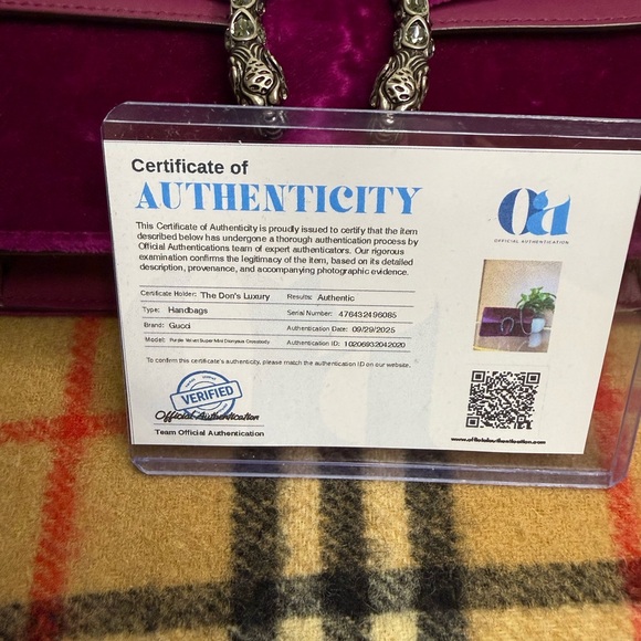 Gucci Purple Velvet Super Mini Dionysus - Picture 2 of 11